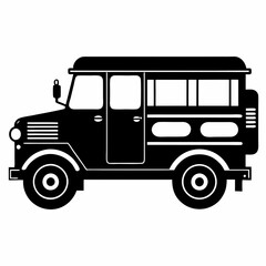 Jeepney Black silhouette