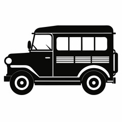 Jeepney Black silhouette