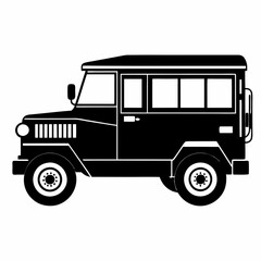 Jeepney Black silhouette