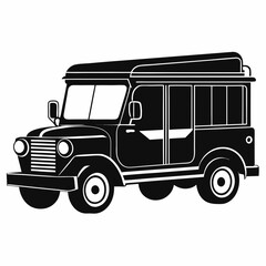 Jeepney Black silhouette