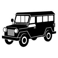 Jeepney Black silhouette