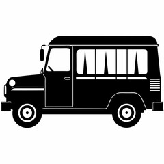 Jeepney Black silhouette