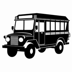 Jeepney Black silhouette