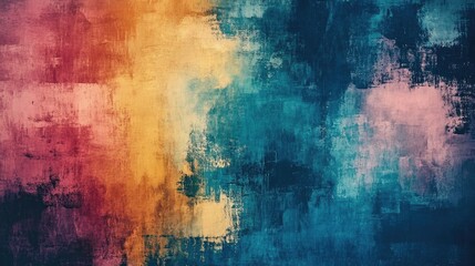 Obraz premium Abstract Colorful Painted Background with Brush Strokes