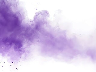 Vibrant Soft Powder Explosion on White Background: Colorful Dust Cloud Burst, Holi Paint Celebration. 