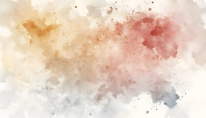 Obraz premium Soft watercolor splashes or strokes in muted tones, offering an artistic yet understated look