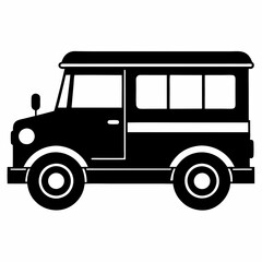 Jeepney Black silhouette