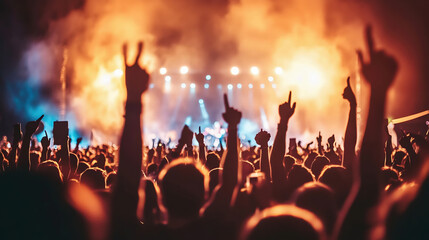 盛り上がる夜のイベント会場