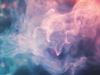 Obraz premium Abstract image of multicolored smoke on a blurred background