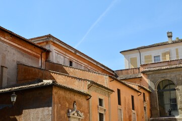 Roman roofs in Rome, Lazio, Italy