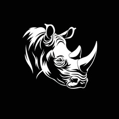 Beautiful Rhino Logo, Rhinoceros Design for Your Corporate and Business Graphic Resource or Creative Project, Ai Generative
