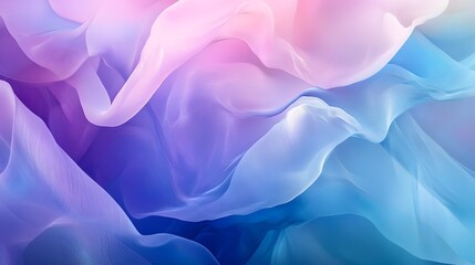 Obraz premium Mesmerizing Fluid Gradient Waves - Ethereal Digital Art Pattern Background