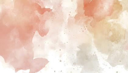 Fototapeta premium Soft watercolor splashes or strokes in muted tones, offering an artistic yet understated look