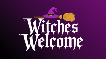 Witches Welcome Halloween Graphic