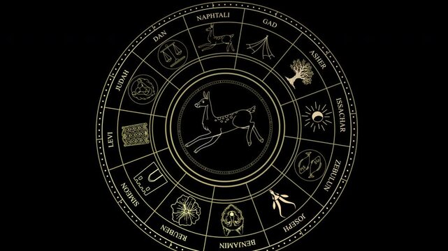 NAPHTALI Tribe of Israel Flag Symbol Banner