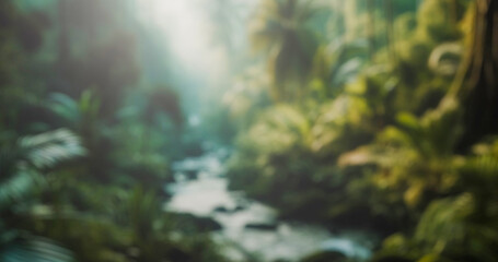 palm green forest background