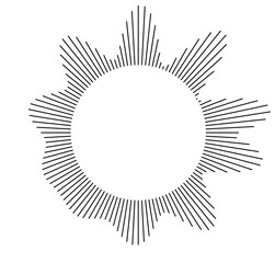 Wavy sound ring design that creatively represents audio frequencies, rhythms, and the essence of sound.