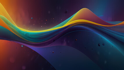A fluid abstract background featuring the delicate balance between positive and negative ions, using soft gradients and sharp lines in complementary colors to represent the dynamic interplay