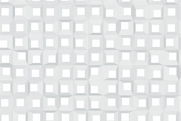 Stylish geometric artwork: nested squares arranged in a precise grid structure