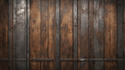 Wood Metal Wall Textured Background