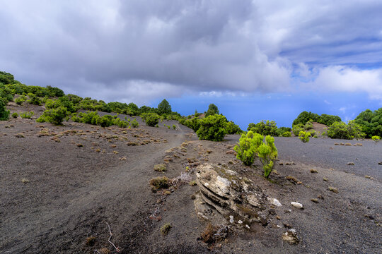 Landscape. View from the top of El Hierro island. Santa Cruz de Tenerife. Canary islands Spain