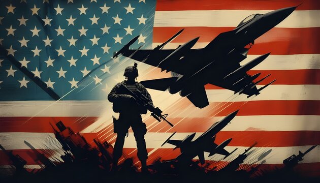 american air force wallpaper, air force day. army silhouette, marican background, patriotic day
