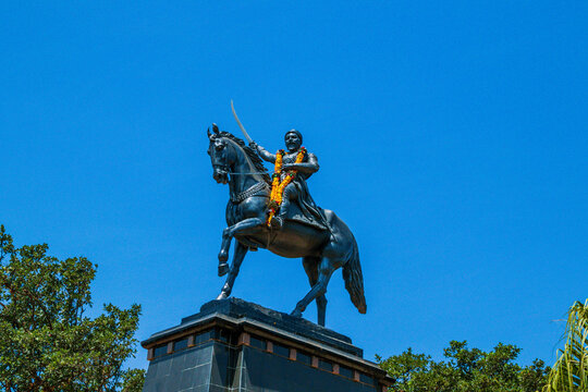Statue of Chattrapati Shivaji Mahraraj in Pratapgarh fort