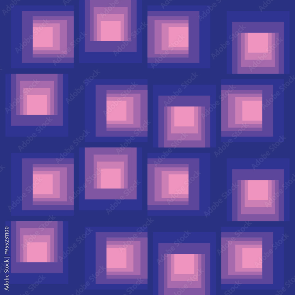 Aufkleber Flat abstract geometric pattern