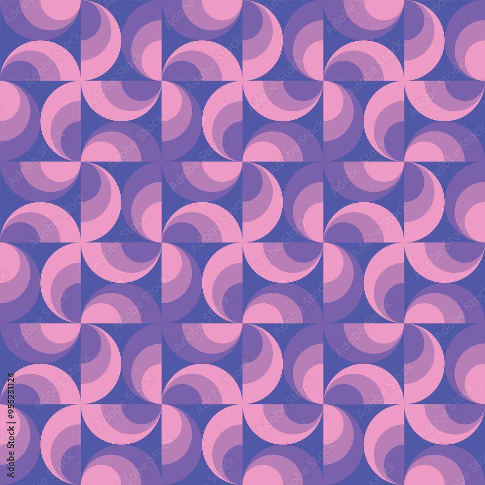 Aufkleber flat abstract geometric pattern