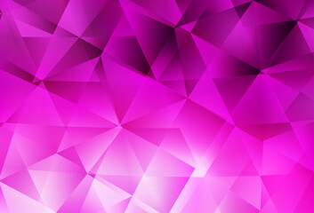 Light Pink vector low poly background.