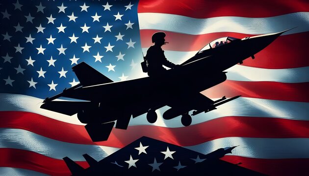 american air force wallpaper, air force day. army silhouette, marican background, patriotic day