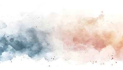 Obraz premium Soft watercolor splashes or strokes in muted tones, offering an artistic yet understated look