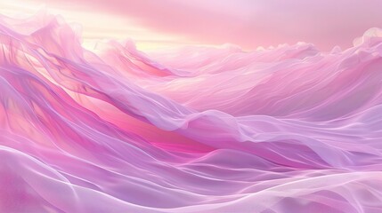Obraz premium soft pink gradient dreamscape serene abstract background for modern design digital art