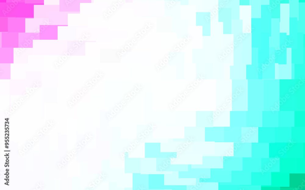 Wall mural light green, red vector texture in rectangular style.