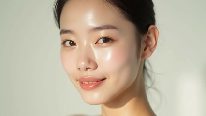 portrait, young woman, smiling, natural beauty, close-up, gentle expression, happiness, serene, soft lighting, skin care, fresh, minimal makeup, beauty, lifestyle, femininity, calm, elegance, simplici