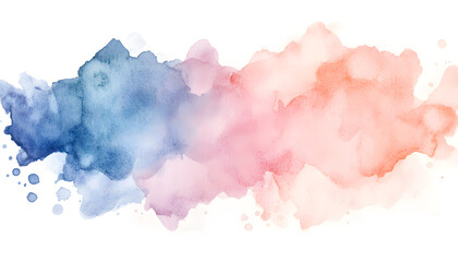 Fototapeta premium Soft watercolor splashes or strokes in muted tones, offering an artistic yet understated look