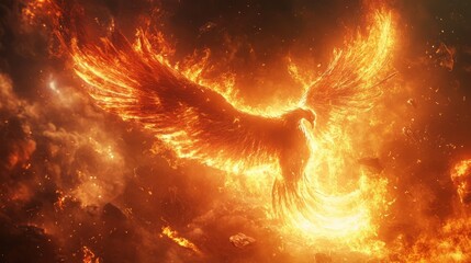 Phoenix Reborn: A Blazing Rebirth from Ashes