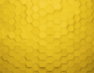 Geometric Honeycomb Pattern Abstract Yellow Hexagon Texture Background with Modern Clean Design
