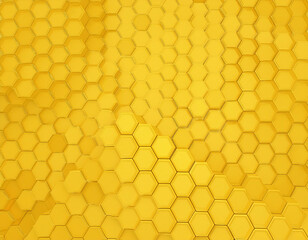 Geometric Honeycomb Pattern Abstract Yellow Hexagon Texture Background with Modern Clean Design