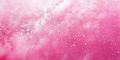 Fototapeta premium Pink water drops white smoke wave background.