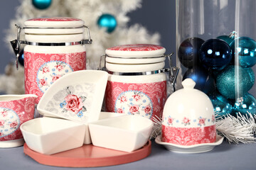 christmas cookies and decorations