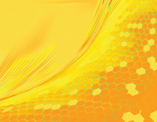 Geometric Honeycomb Pattern Abstract Yellow Hexagon Texture Background with Modern Clean Design