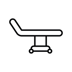 hospital bed icon line vector design