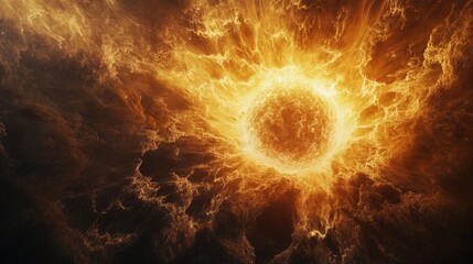 Obraz premium A mesmerizing view of the sun's corona, the outermost layer of its atmosphere, showcasing its intricate structure and ethereal glow.