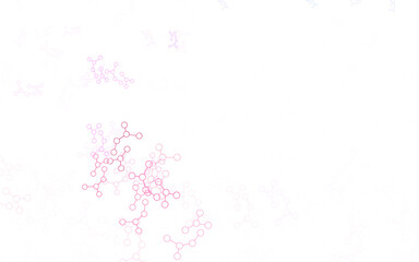 Light Blue, Red vector pattern with artificial intelligence network.