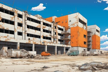 Exploring a haunting abandoned factory  a glimpse into an empty industrial plant