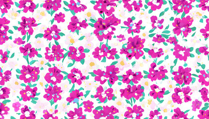 pattern with pink flowers