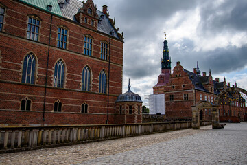 Fototapeta premium Frederiksborg Castle, the seat of the Danish kings in Hillerod, Denmark