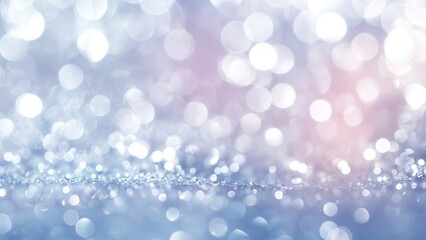 Obraz premium Bokeh background with light blue glitter