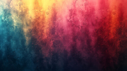 Fototapeta premium A colorful painting with a rainbow of colors and a splash of white